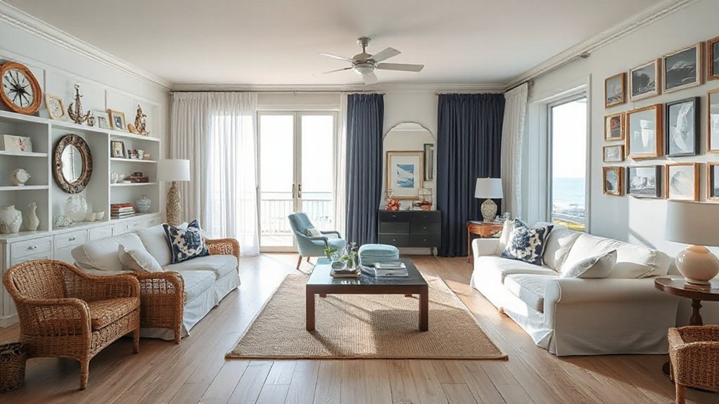 avoid cluttered heavy furniture