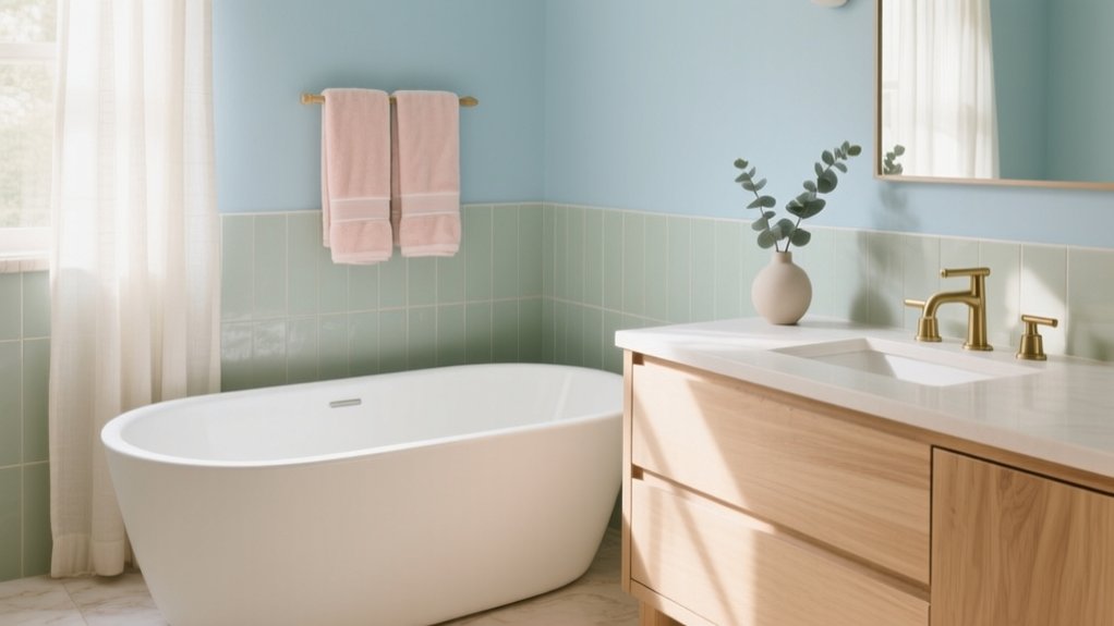 calming bathroom color schemes