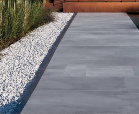 contemporary garden hardscape elements