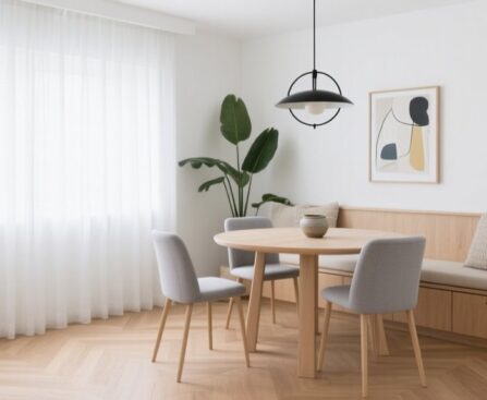 cozy compact dining space