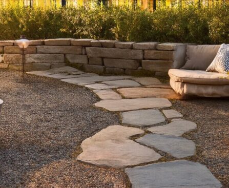 creative garden hardscape designs