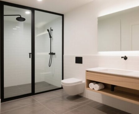 efficient compact bathroom design