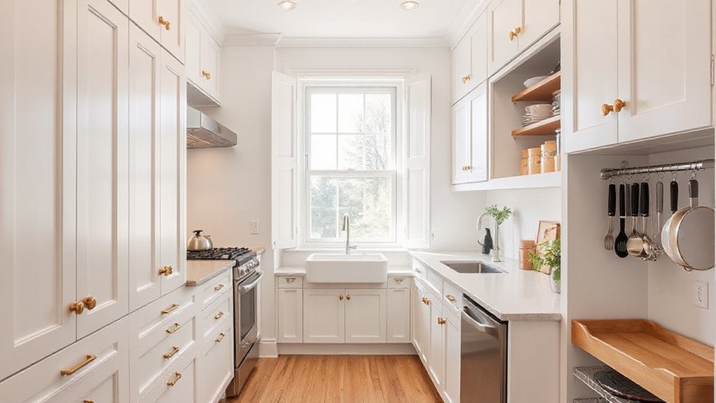 maximize compact kitchen storage