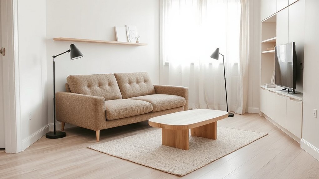 maximize space with multifunctional furniture