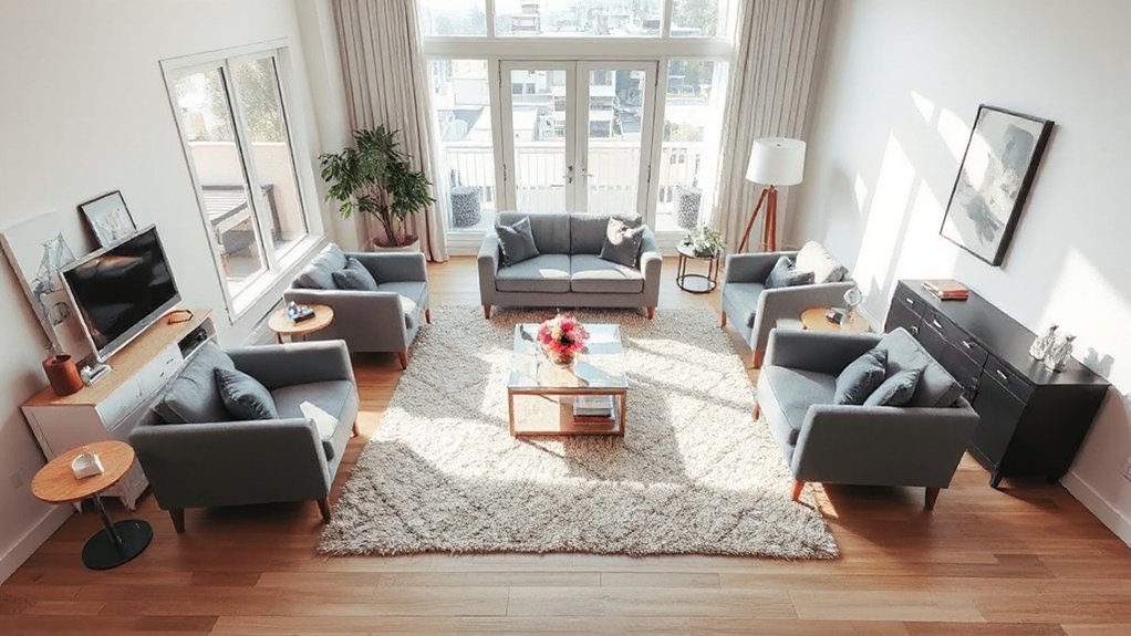 optimize living room traffic flow