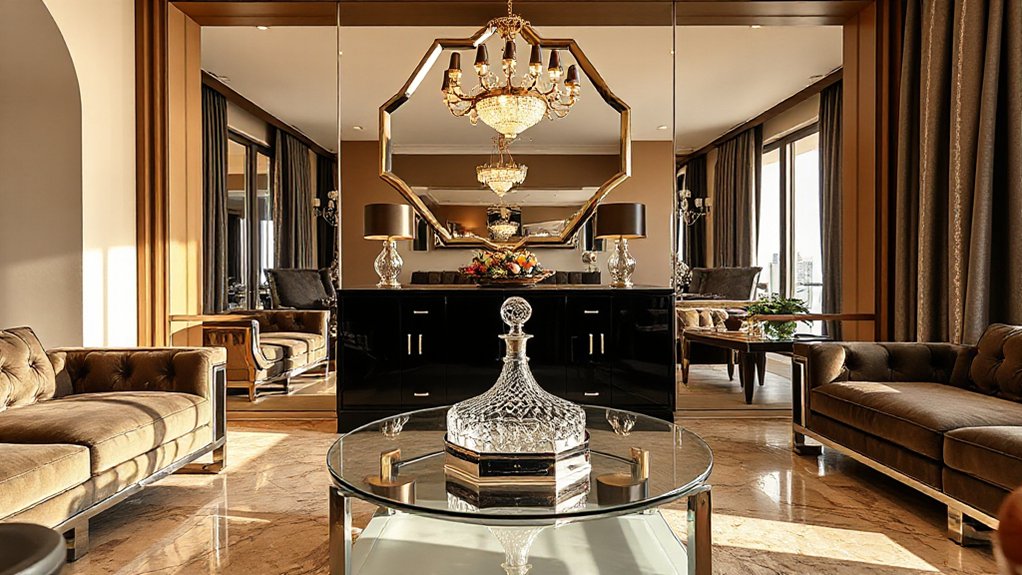 reflective layered sleek elegance