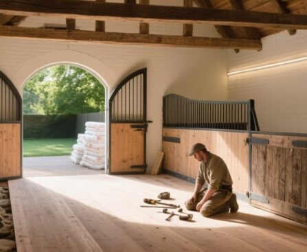 restoring historic stable building