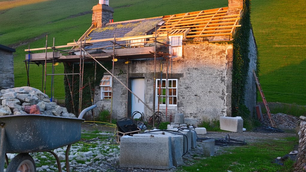 restoring rustic stone home