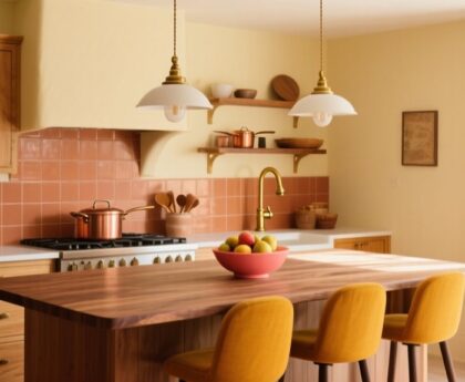 warm color kitchen ideas