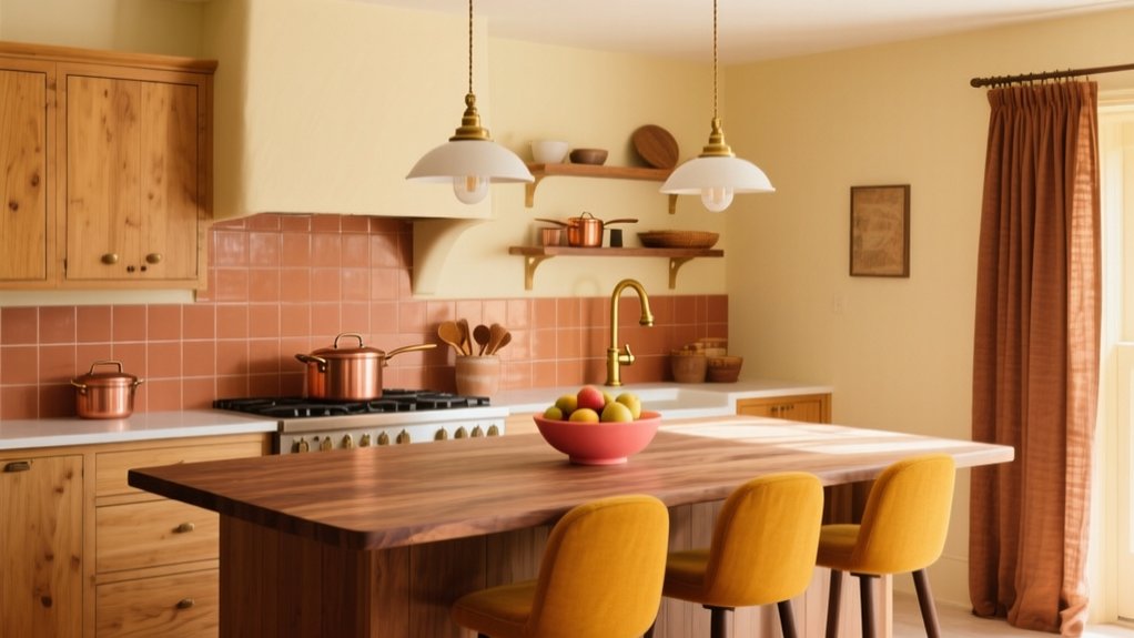 warm color kitchen ideas