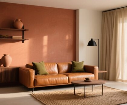 warm earthy interior tones