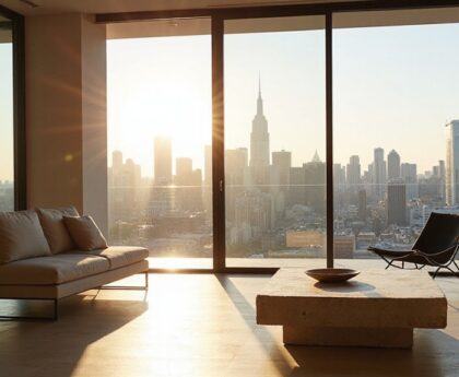 expansive panoramic window design